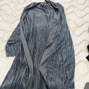 Victoria secret sexy metallic gray robe xs/s